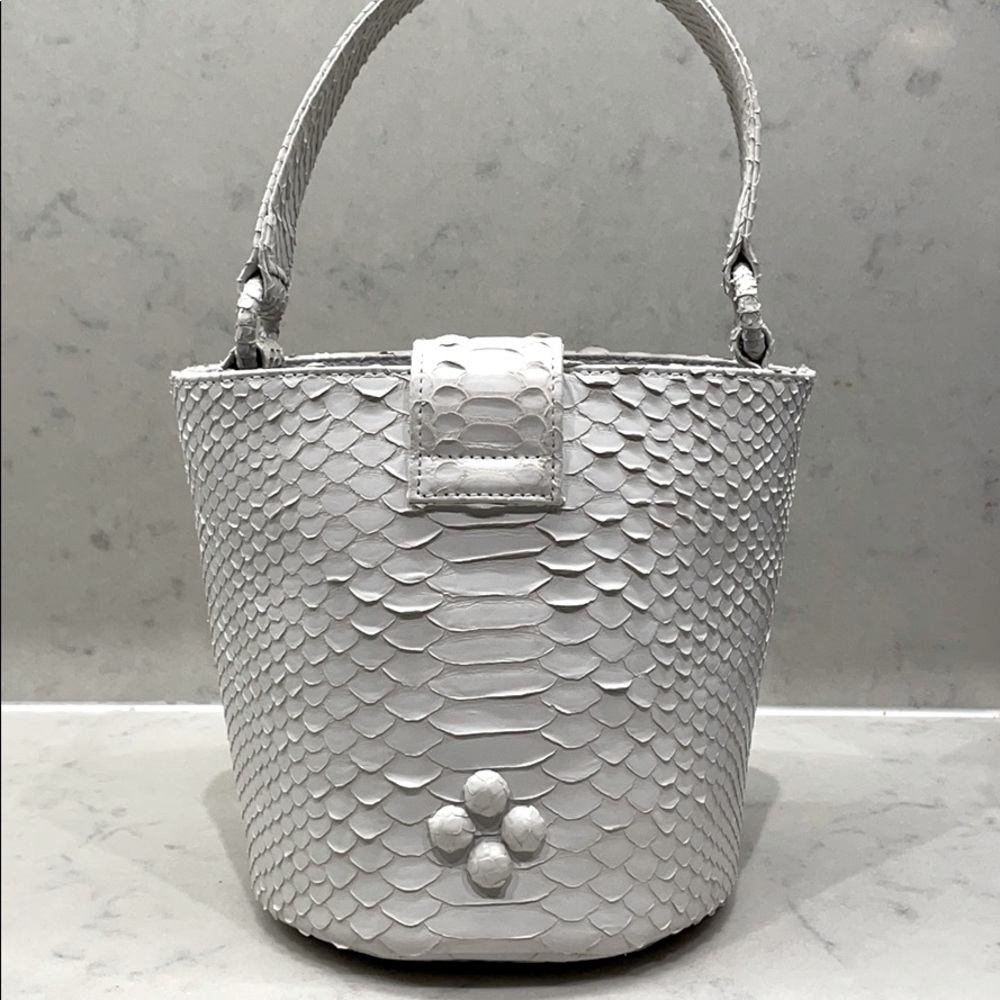 White Python Mini Satchel